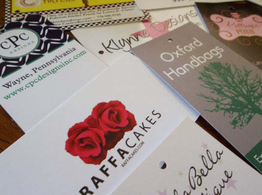 2" x 3.5" Rectangle Hangtags - Custom Couture Label Company