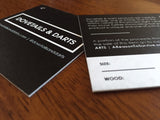 Super Thick 34pt 2.5" Square Hangtags - Custom Couture Label Company