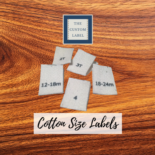 Cotton Printed Size Labels