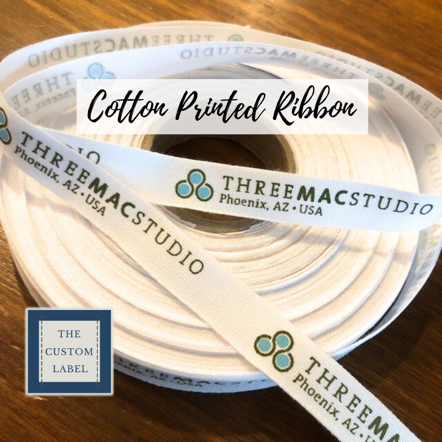 Cloth Ribbon Label Cotton Printed Ribbon | The Custom Label Soft Organic Cotton – Custom ...