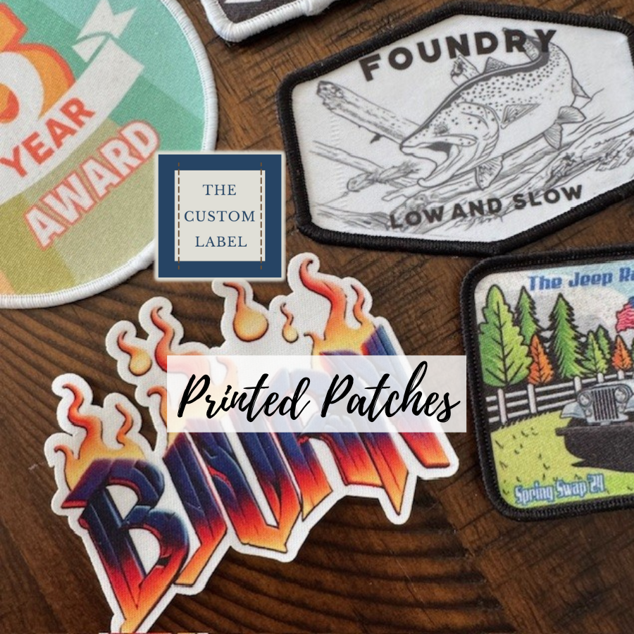 Printed Patches - Sew On - Iron On or Velcro® Backed