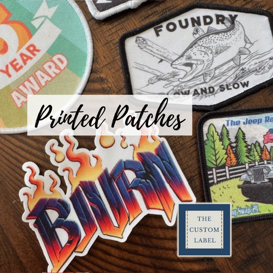 Printed Patches - Sew On - Iron On or Velcro® Backed
