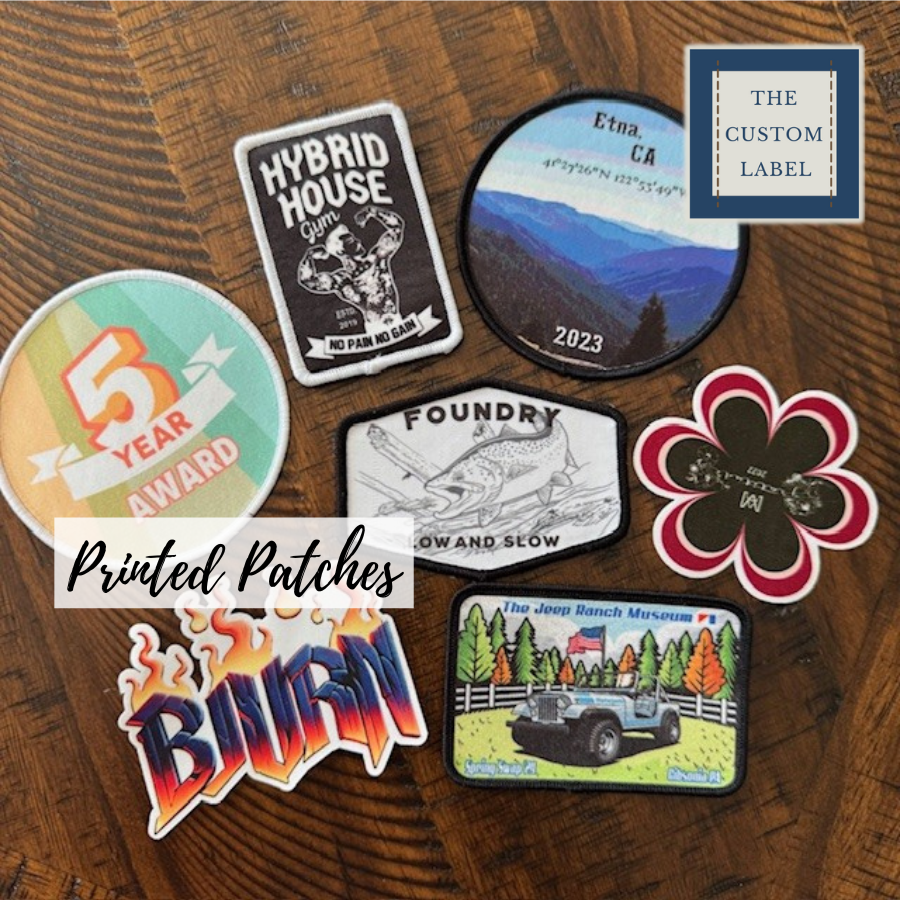 Printed Patches - Sew On - Iron On or Velcro® Backed