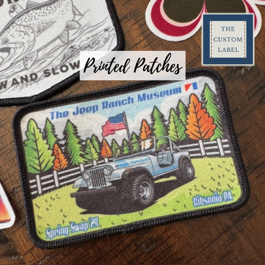 Printed Patches - Sew On - Iron On or Velcro® Backed