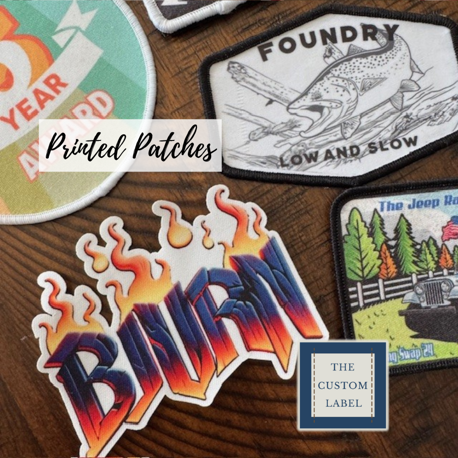 Printed Patches - Sew On - Iron On or Velcro® Backed