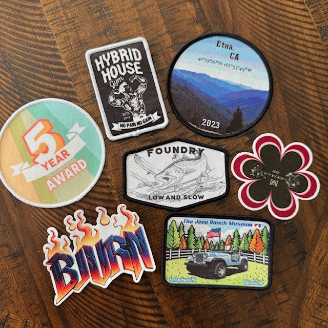 Printed Patches - Sew On - Iron On or Velcro® Backed