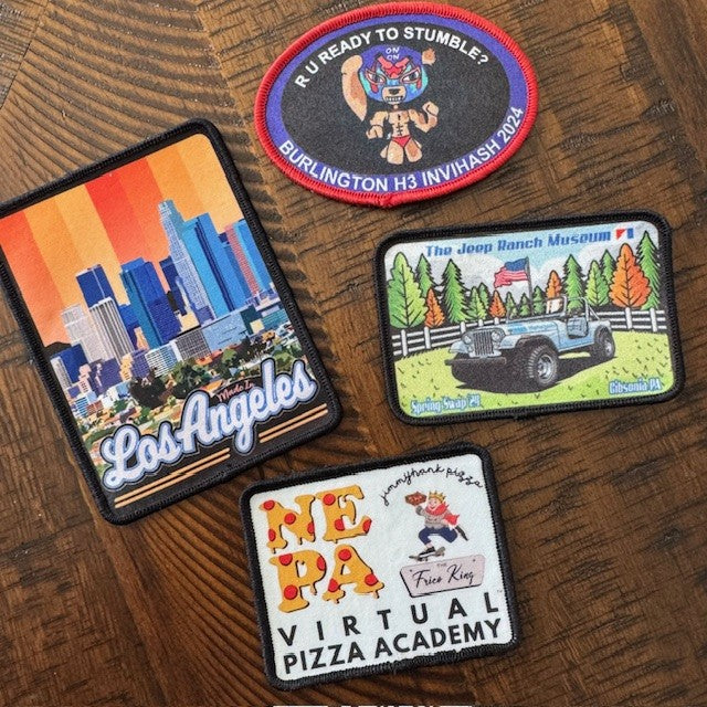 Printed Patches - Sew On - Iron On or Velcro® Backed