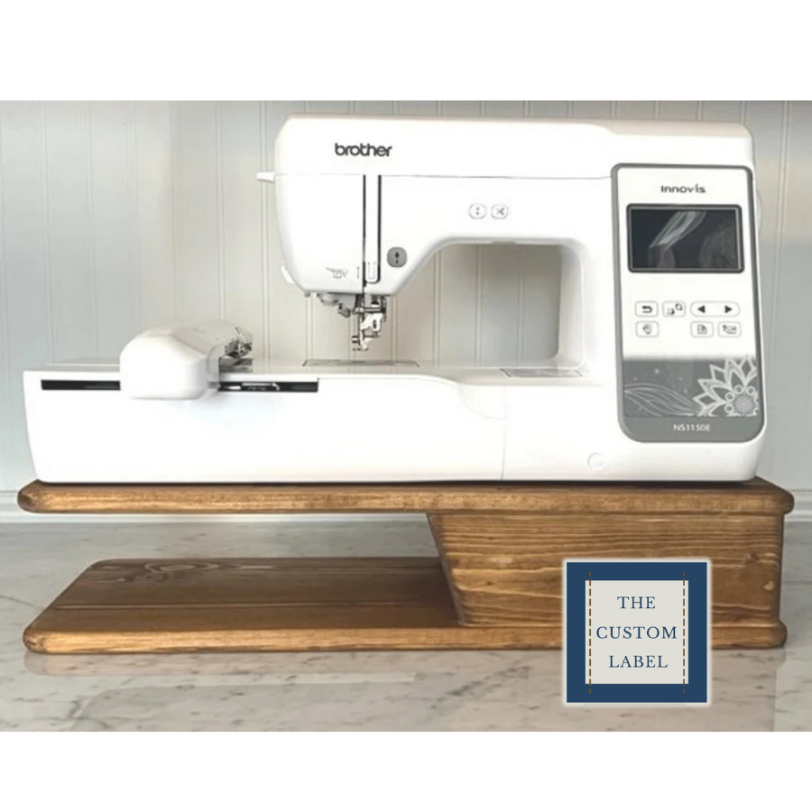Handcrafted Solid Pine Sewing/Embroidery Machine Free Arm Riser with Drawer