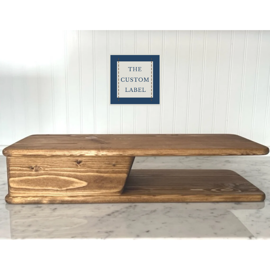 Handcrafted Solid Pine Sewing/Embroidery Machine Free Arm Riser with Drawer