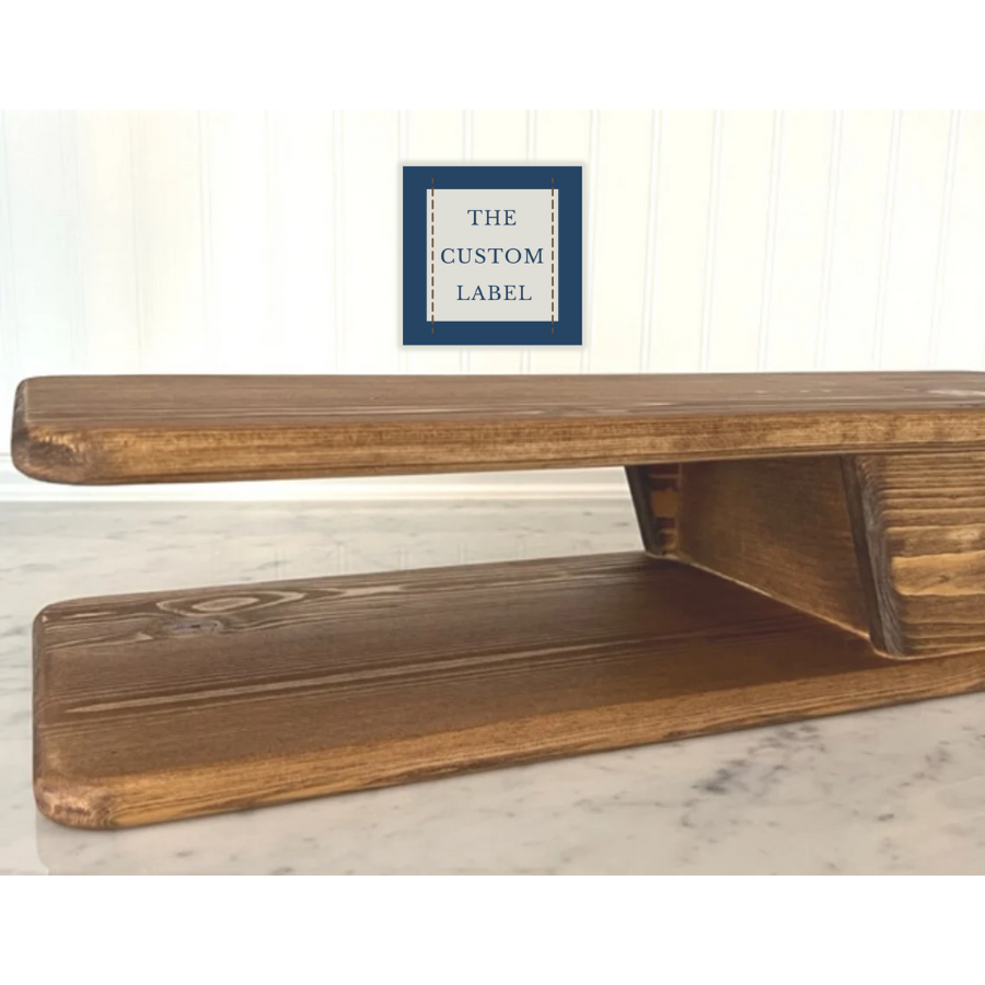 Handcrafted Solid Pine Sewing/Embroidery Machine Free Arm Riser with Drawer