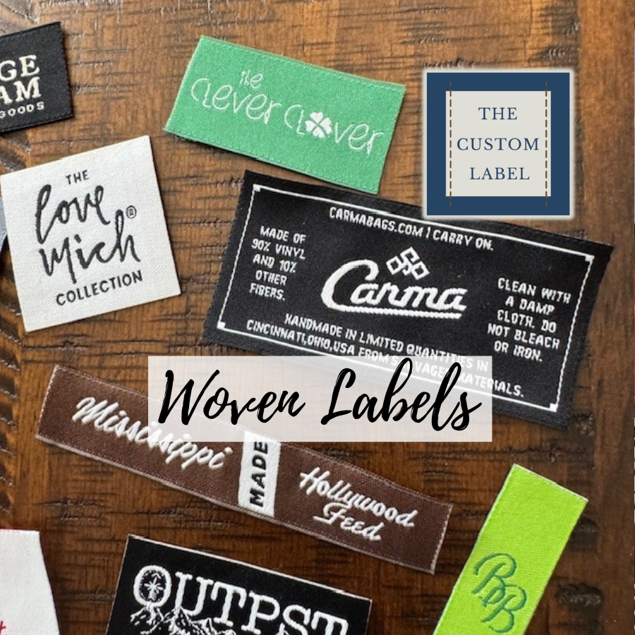 Woven Labels - Sew On - Iron On - Self Adhesive