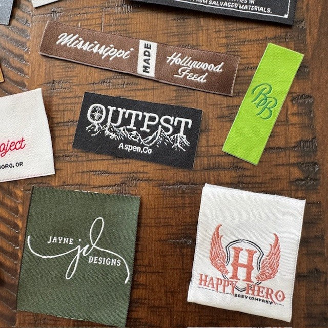 Woven Labels - Sew On - Iron On - Self Adhesive