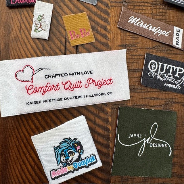 Woven Labels - Sew On - Iron On - Self Adhesive