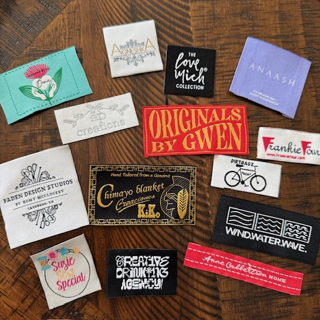 Woven Labels - Sew On - Iron On - Self Adhesive