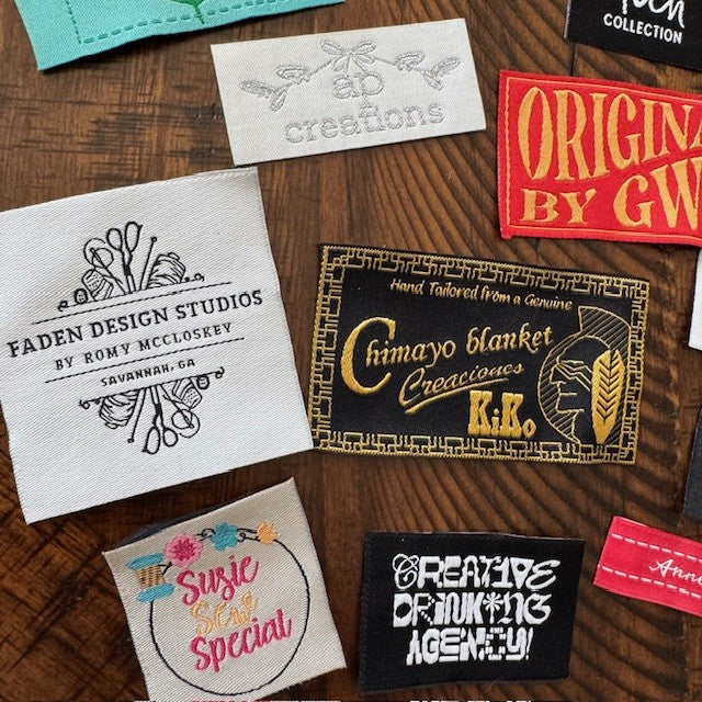 Woven Labels - Sew On - Iron On - Self Adhesive