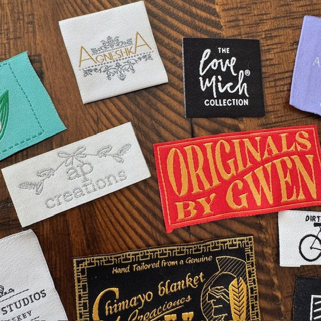 Woven Labels - Sew On - Iron On - Self Adhesive