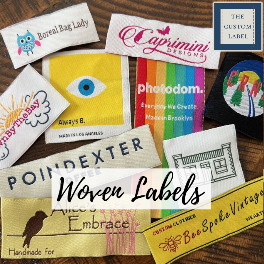 Woven Labels - Sew On - Iron On - Self Adhesive