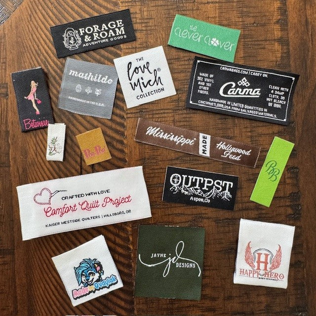 Woven Labels - Sew On - Iron On - Self Adhesive