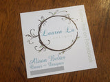 3" Square Hangtags or Square Business cards - Custom Couture Label Company