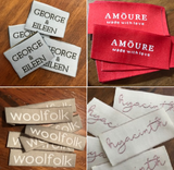 Woven Labels with iron on backing