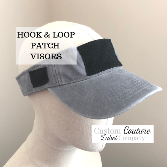 Custom Hook and Loop Patch Collectors Visor – Custom Couture Label Company