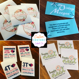 Satin Printed Labels - Sew On