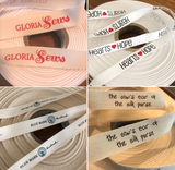 Cotton Printed Ribbon - Custom Couture Label Company