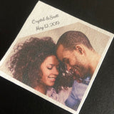 couple photo tie patch gift for groom
