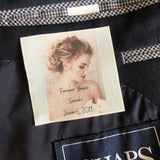 suit photo patch by custom couture label company