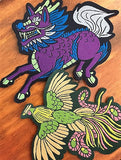 Die cut edges on woven iron on patches
