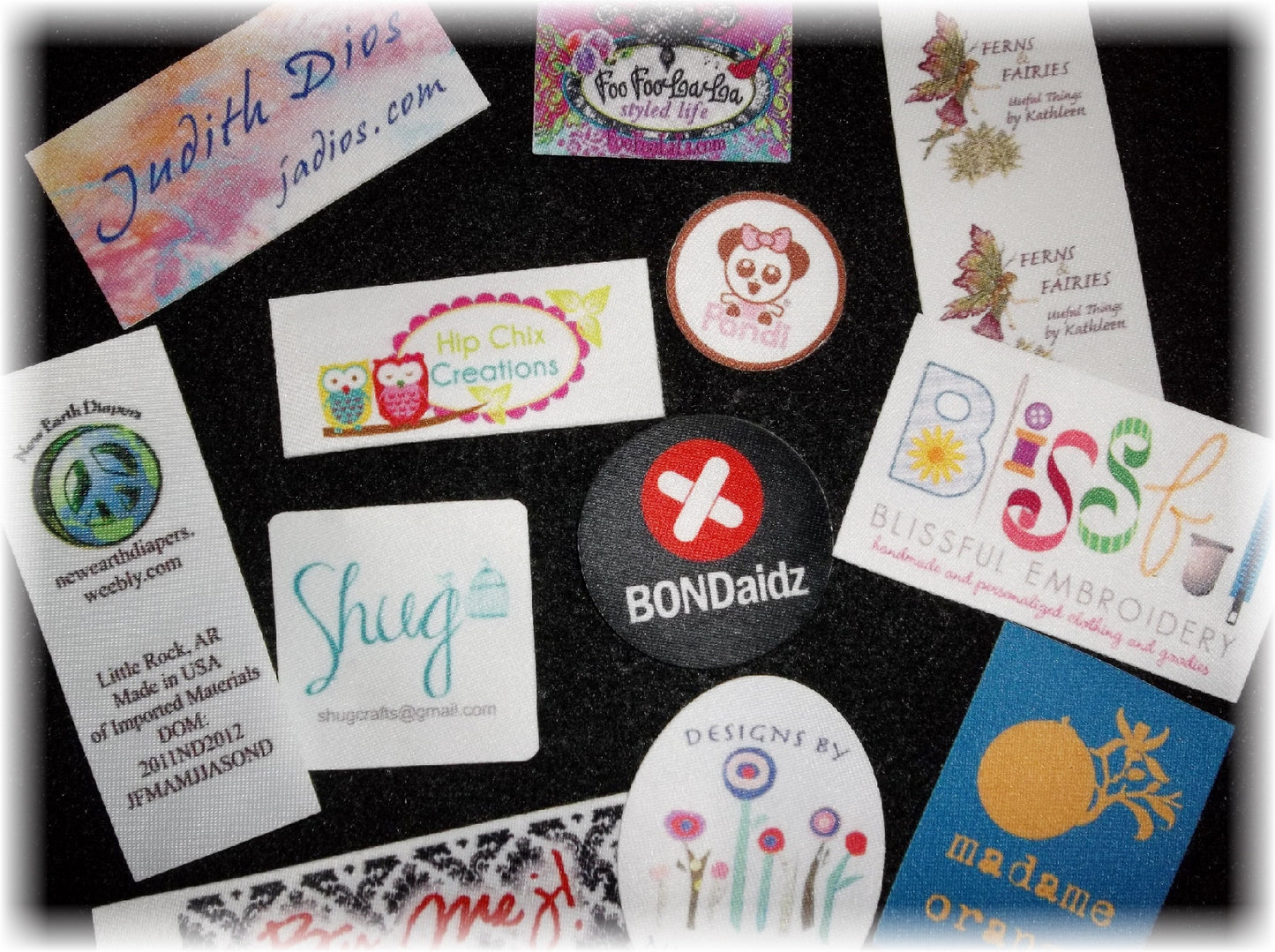 Digitally Printed Labels - Self Adhesive - Custom Couture Label Company