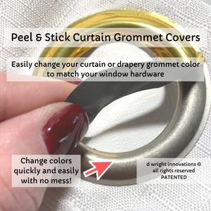 peel and stick grommet covers
