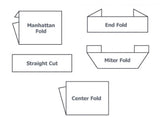 Label Folding Options by custom couture label co