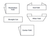 Label Folding Options by custom couture label co