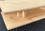 Solid Wood Embroidery or Sewing Machine Riser With Drawer - Free Arm Stand For Sewing/Embroidery Machines