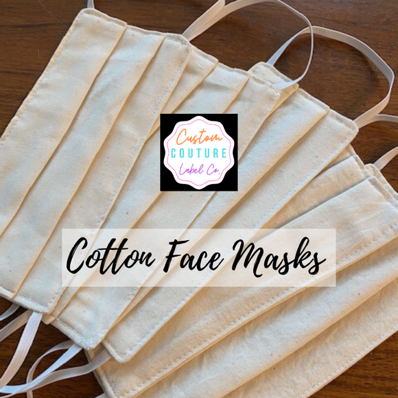 100% Cotton - 3 Layer Face Mask