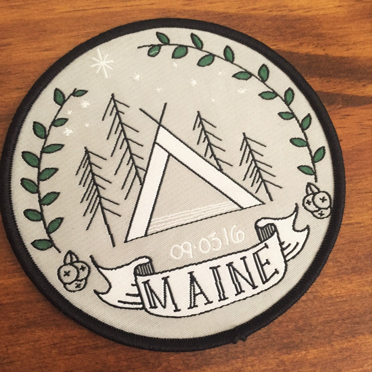 woven iron on patch for wedding celebration
