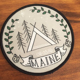 woven iron on patch for wedding celebration