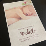 custom photo quilt label