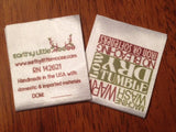Satin Printed Labels - Sew On - Custom Couture Label Company
