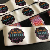 custom woven gift ribbon with company logo