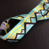 a custom design made into woven ribbon