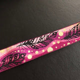 custom woven ribbon for a clothing brand